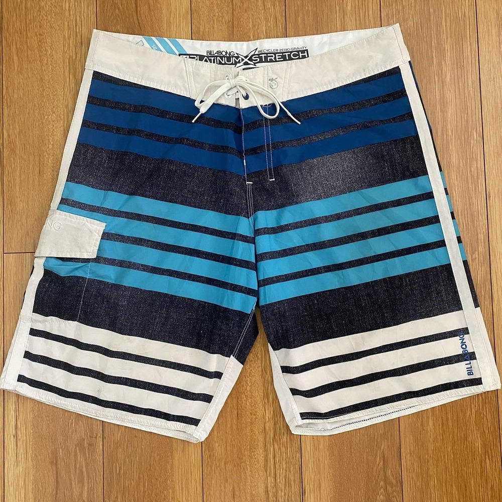 Billabong Mens Board Shorts Platinum X Recycler Zero Gravity Stretch Size 36